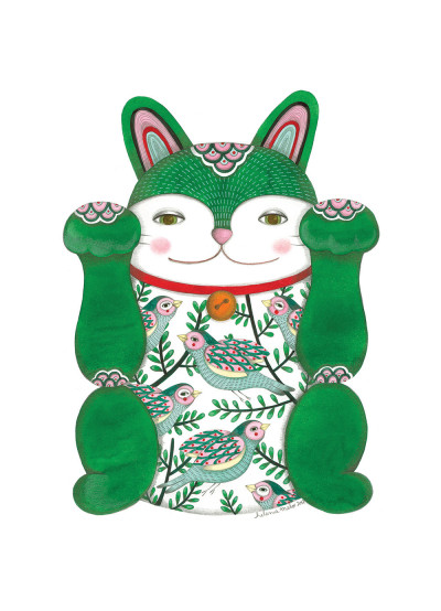 MANEKI-NEKO VERDE