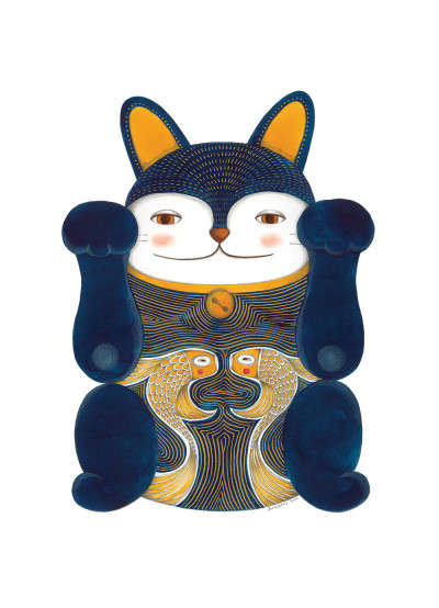 MANEKI-NEKO AZUL