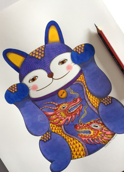 MANEKI- NEKO VIOLETA