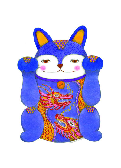 MANEKI- NEKO VIOLETA