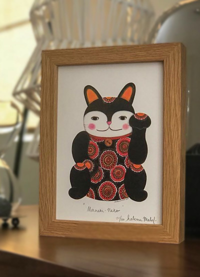 MANEKI-NEKO NEGRO