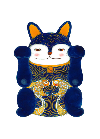 MANEKI- NEKO AZUL
