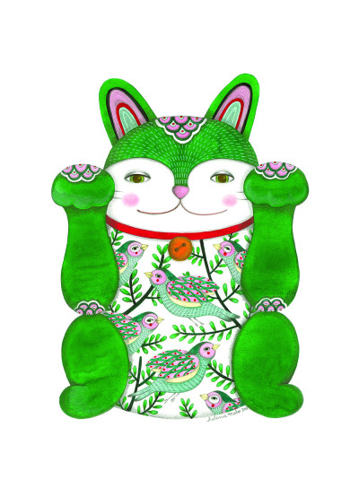 MANEKI- NEKO VERDE