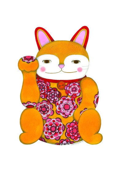 MANEKI- NEKO AMARILLO